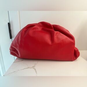 Bottega Veneta Red Lambskin Pouch